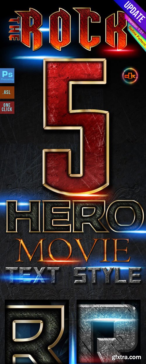 5 Movie Text Styles for Photoshop 5 Movie Text Styles for Photoshop