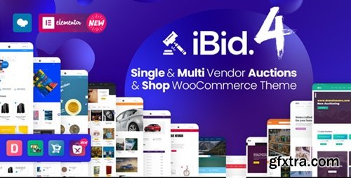 Themeforest - iBid - Multi Vendor Auctions WooCommerce Theme 24923136 v4.5 - Nulled