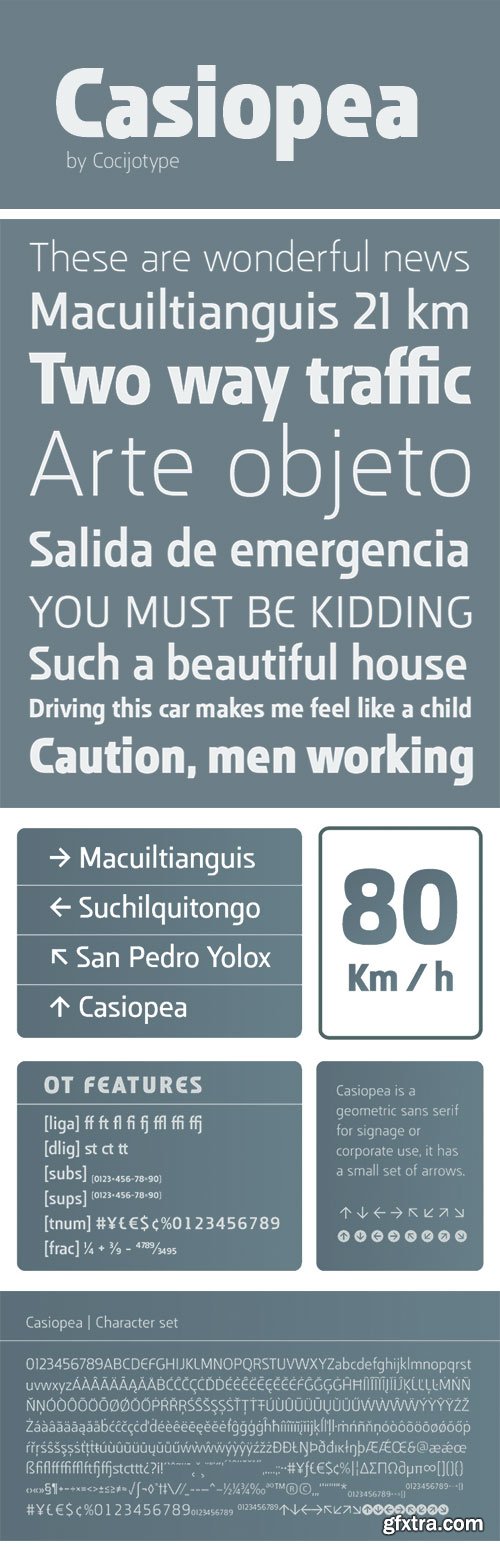 Casiopea Font Family 6xOTF