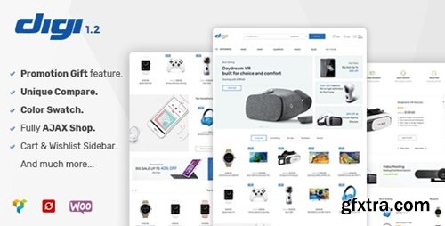 Themeforest - Digi v1.9.1 - Electronics Store WooCommerce Theme 20289750