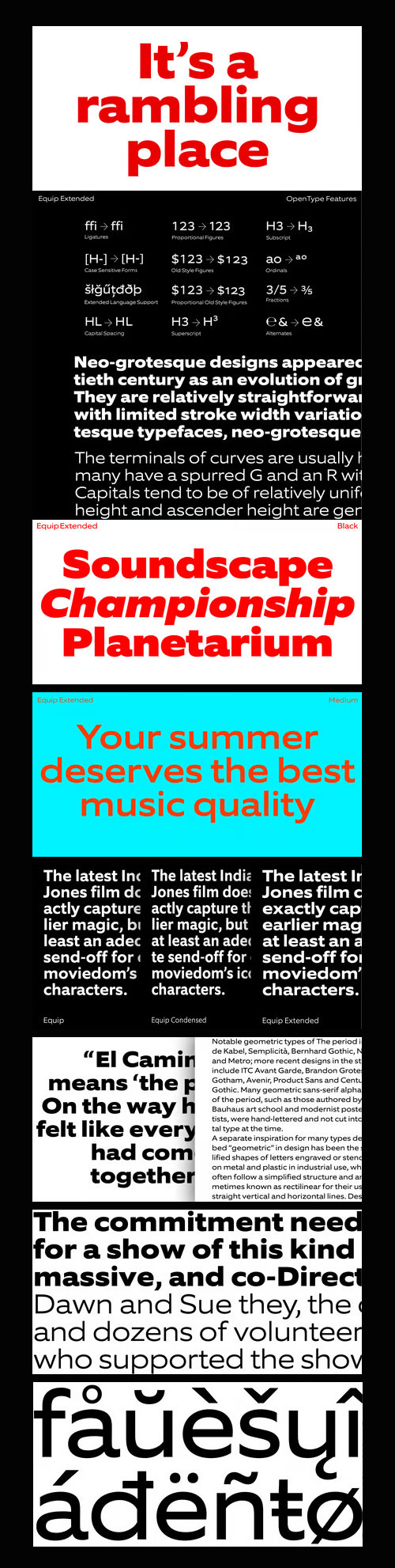 Equip Extended Font Family 16xOTF Equip Extended Font Family 16xOTF