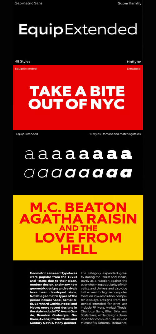 Equip Extended Font Family 16xOTF