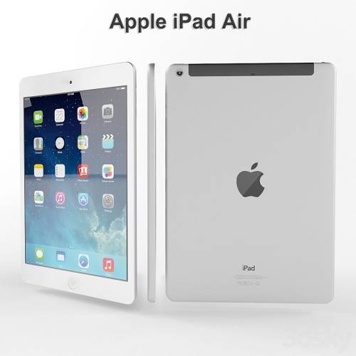 '3dsky Pro - Apple iPad Air WiFi + Cellular 16/32/64/128Gb Silver'