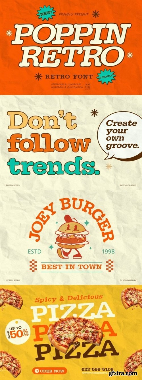 Poppin Retro Font