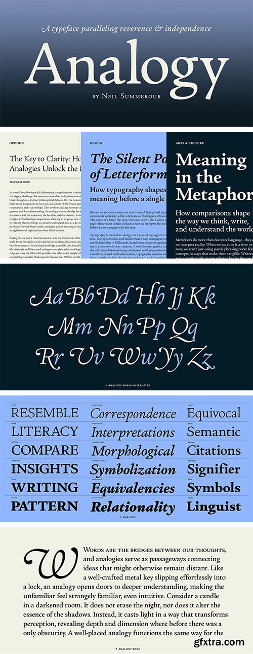 MyFonts - Analogy Font Family MyFonts - Analogy Font Family
