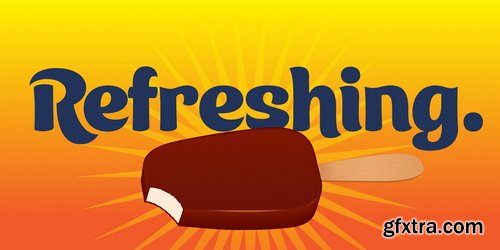 MyFonts - Ice Cream Font Family 2xOTF