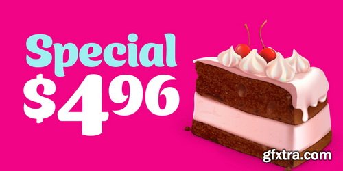 MyFonts - Ice Cream Font Family 2xOTF