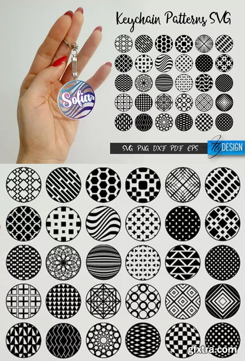 Acrylic Keychain Patterns - Vector Designs Bundle Acrylic Keychain Patterns - Vector Designs Bundle
