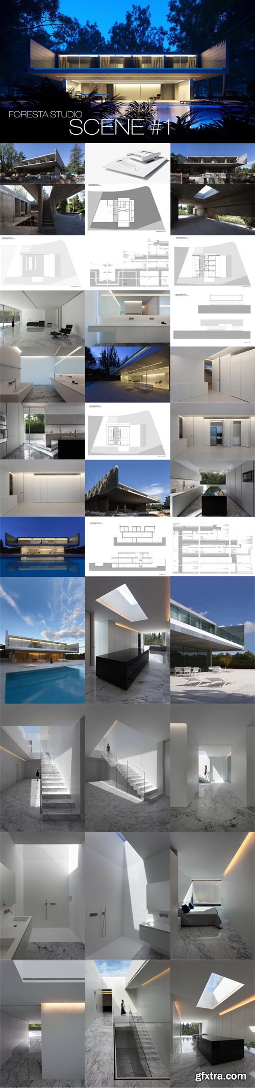 Aluminum House Scene - 3D Models Aluminum House Scene - 3D Models