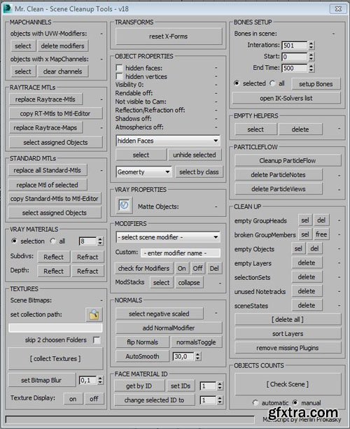 Mr.Clean - Scene Cleanup Tools for Max & VRay Mr.Clean - Scene Cleanup Tools for Max & VRay