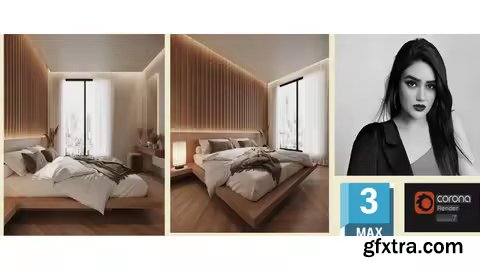 Udemy - Bedroom Design & Rendering With 3Ds Max & Corona | Project\
