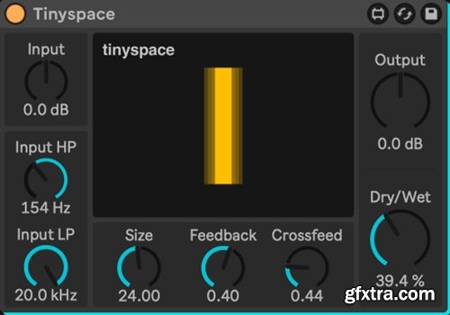 Undulae Music Tinyspace v1.1 Max for Live Device Undulae Music Tinyspace v1.1 Max for Live Device