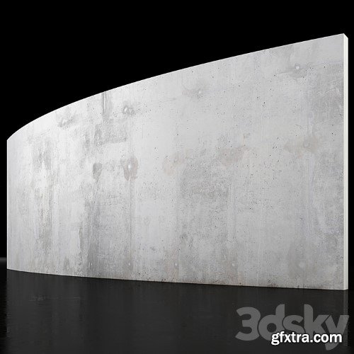 3dsky Pro - Concrete wall 6m long