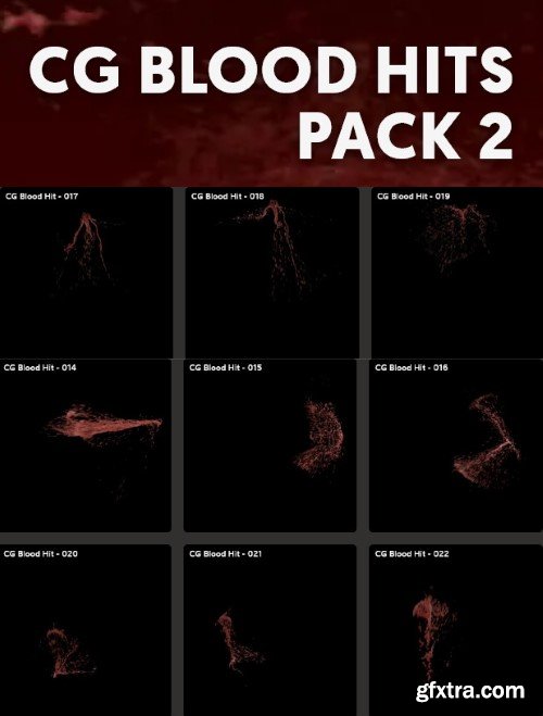 FX Elements - CG Blood Hits - Pack 2