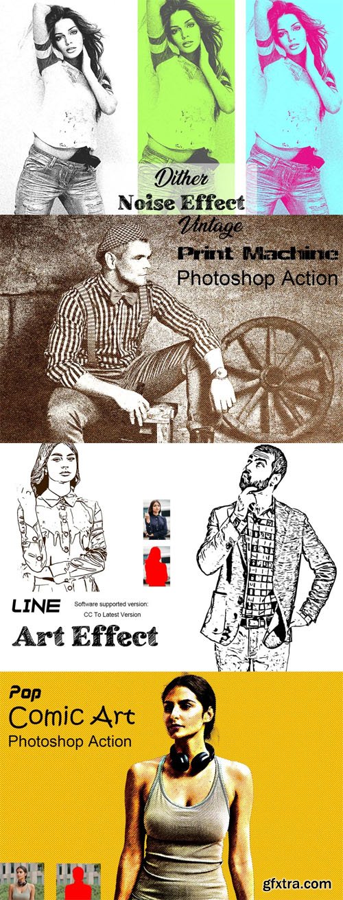 4 Modern Effects Pack - Photoshop Actions 4 Modern Effects Pack - Photoshop Actions