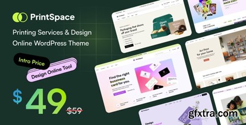 Themeforest - PrintSpace - Printing Services & Design Online WooCommerce WordPress theme 49176208 v1.3.7 - Nulled