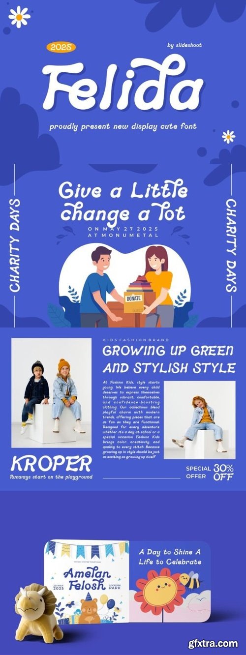 CreativeMarket - Felida || Display Cute Font
