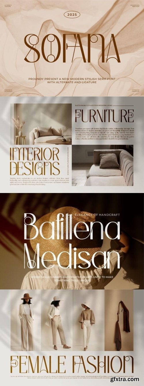 CreativeMarket - Sofana || Modern Stylish Serif Font