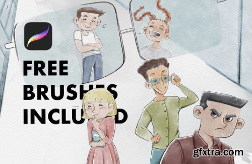 Skillshare - Children's Book Illustration with Digital Watercolor Brushes (Brushes Included!)