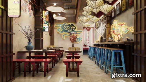 Restaurant  Interior  Scene