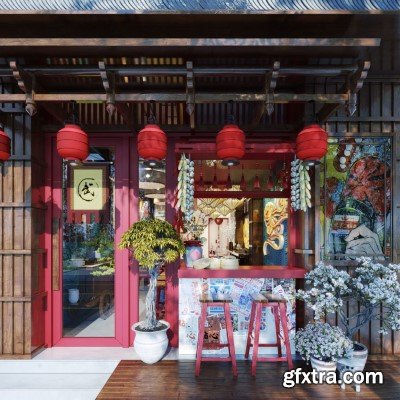 Restaurant Interior Scene