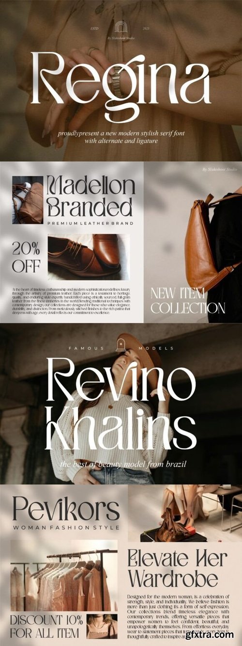 CreativeMarket - Regina || Modern Serif Font