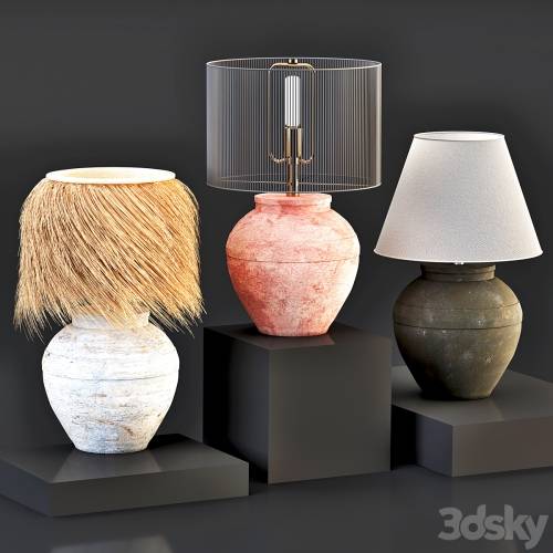 '3dsky Pro - Table lamp-set 01'