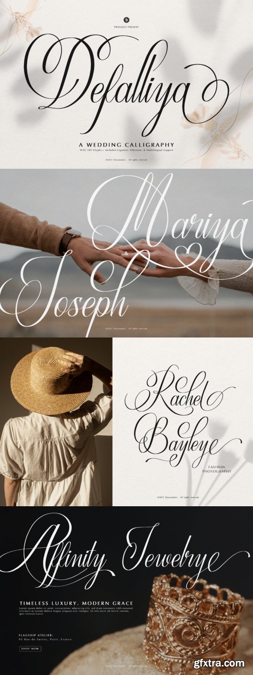 CreativeMarket - Defalliya | Wedding Calligraphy