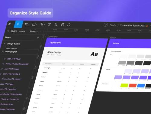 'Filllo Cricket live Score UI Kit' 'Filllo Cricket live Score UI Kit'