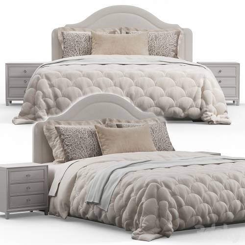 '3dsky Pro - Rabin Qween Headboard Bed'