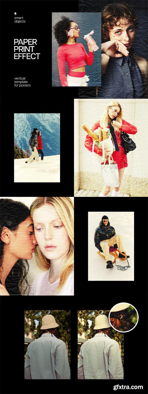 Halftone Paper Print Poster Effect for Photoshop Halftone Paper Print Poster Effect for Photoshop