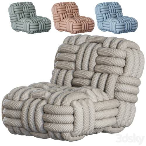 '3dsky Pro - Knitty Lounge Chair by Moooi' '3dsky Pro - Knitty Lounge Chair by Moooi'