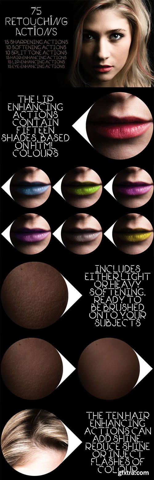 75 Retouching Photoshop Actions Pack for Portraits 75 Retouching Photoshop Actions Pack for Portraits