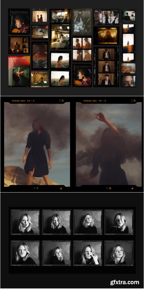 Pixflow - Kodak and Fuji Film Frames