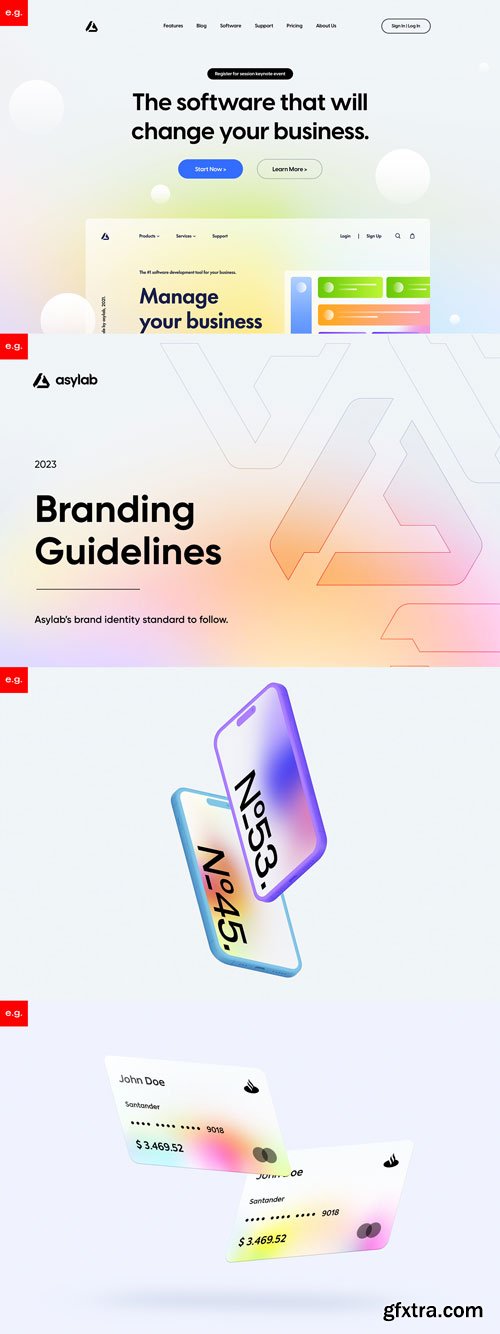 Asylab - 100 Aurum Light Gradients