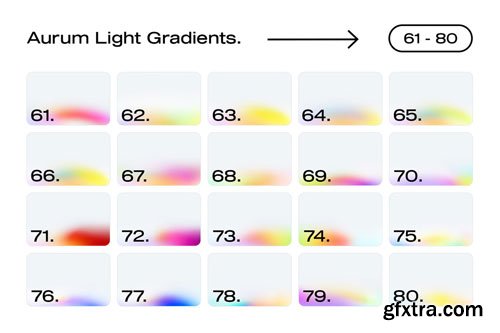 Asylab - 100 Aurum Light Gradients