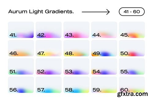 Asylab - 100 Aurum Light Gradients