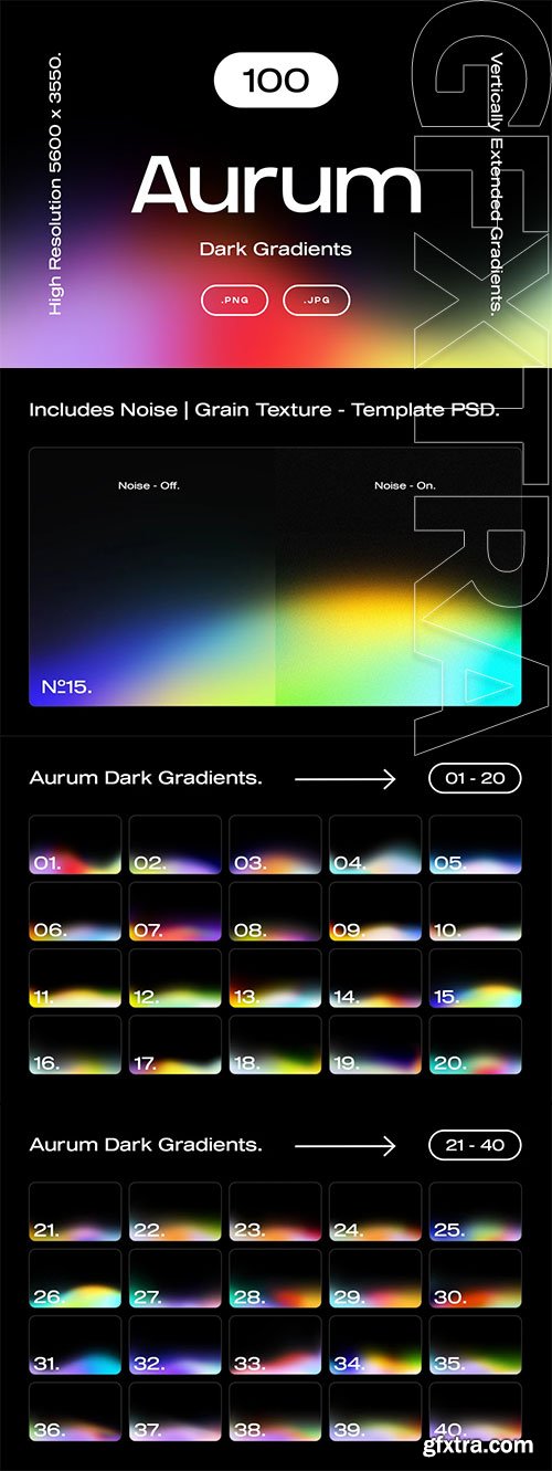 Asylab - 100 Dark Aurum Gradients Asylab - 100 Dark Aurum Gradients