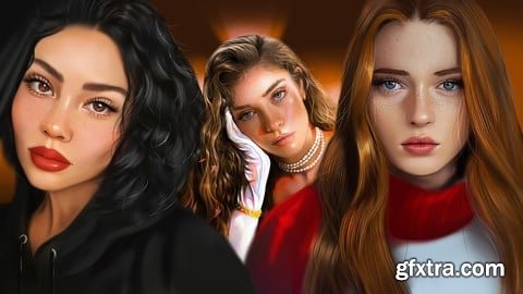 Udemy - Digital Portrait Course: Painting Female Characters
