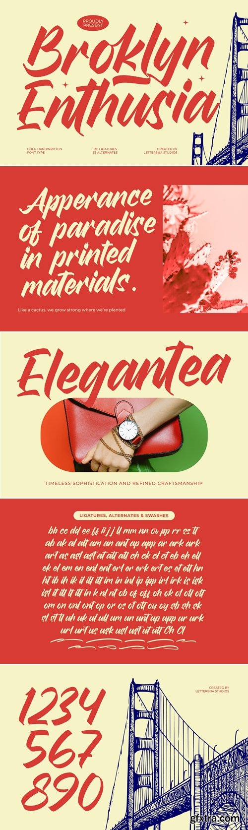 CreativeMarket - Broklyn Enthusia Bold Handwritten