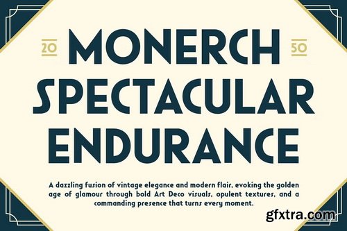 CreativeMarket - Monshea - Bold Art Deco Sans Font