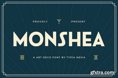 CreativeMarket - Monshea - Bold Art Deco Sans Font