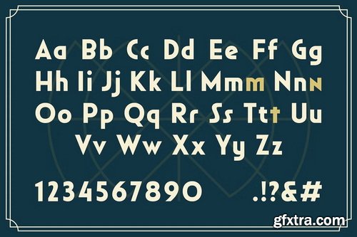 CreativeMarket - Monshea - Bold Art Deco Sans Font