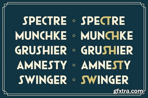 CreativeMarket - Monshea - Bold Art Deco Sans Font