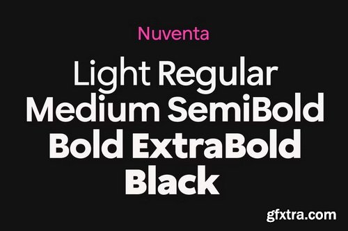 CreativeMarket - Nuventa - Humanist Geometric Fonts