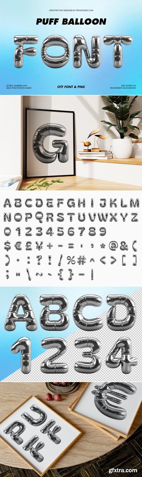 CreativeMarket - Puff Balloon Font