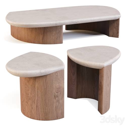 '3dsky Pro - Collection Particulière: Lady R - Coffee and Side Table' '3dsky Pro - Collection Particulière: Lady R - Coffee and Side Table'