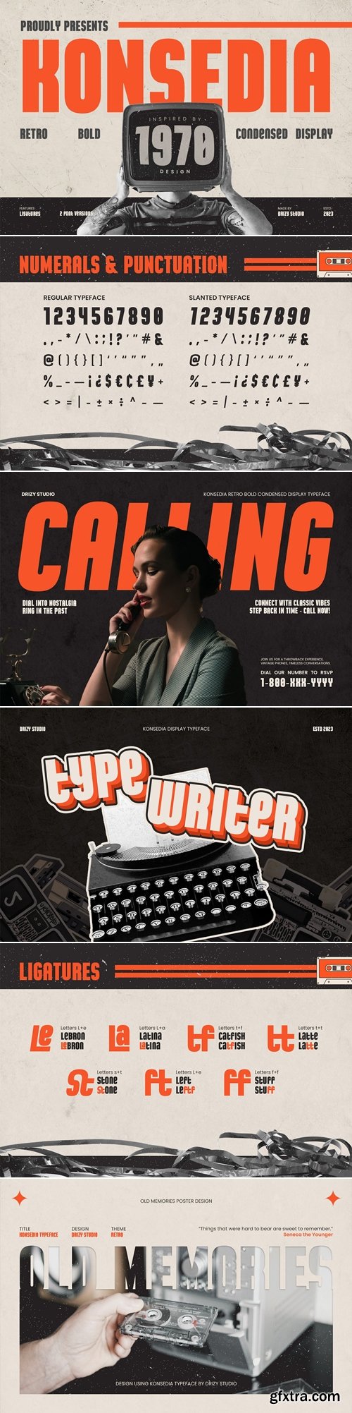 CreativeMarket - Konsedia - Retro Bold Font