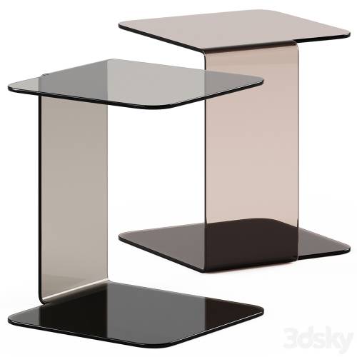 '3dsky Pro - Glass Side Table Shell by Sovet italia / Glass side table'