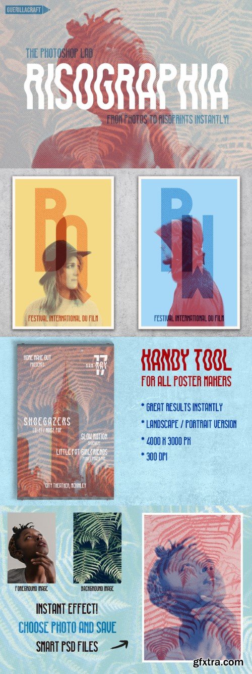 Creativemarket - Risographia by Guerillacraft